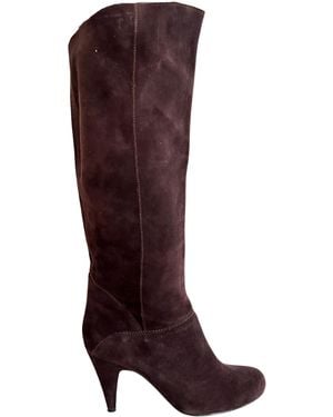ALDO Knee High Brown Suede Boots