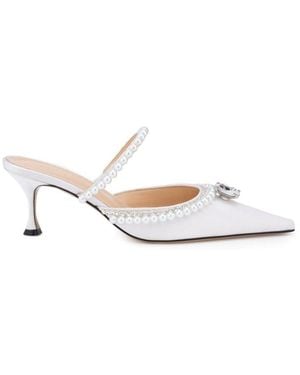 Mach & Mach White Diamond & Pearl 65 Heels