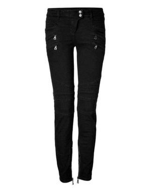Balmain Jeans Low Rise Black Biker Jeans