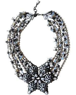 BCBGMAXAZRIA Abstract Statement Necklace - Black