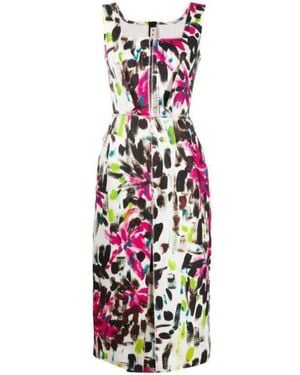 Marni Paintbrush Print Dress It 38 (us 2) - Multicolour