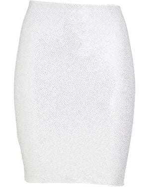 Alexandre Vauthier Crystal-embellished Mini Skirt - White