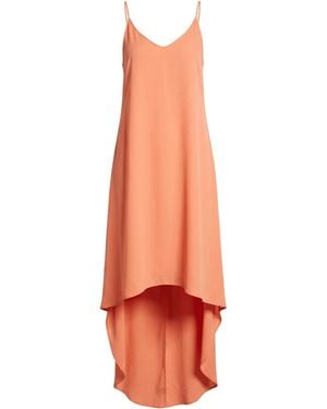 BCBGMAXAZRIA Rory Sleeveless Dress With High-low Hem - Orange
