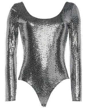 Gucci Metallic Effect Bodysuit - Black