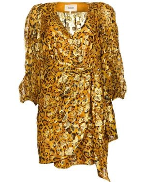 Ba&sh Ginger Silk-blend Dress - Yellow
