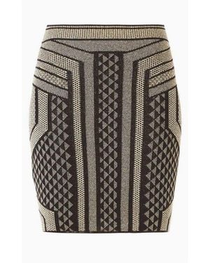 BCBGMAXAZRIA Josa Metallic Pencil Skirt - Multicolor