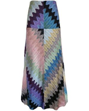Missoni Metallic Jacquard Maxi Skirt - Multicolor