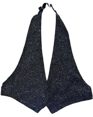 BCBGMAXAZRIA Black Sequins Bralette - Blue