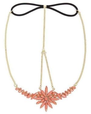 BCBGMAXAZRIA Tri-chain Elastic Headband - Metallic