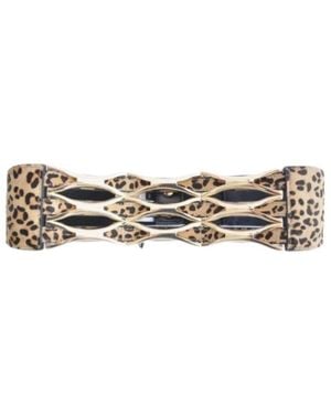 BCBGMAXAZRIA Lattice Waist Belt - Brown