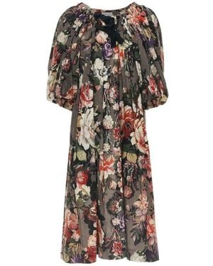 Dries Van Noten Off-the-shoulder Cotton Midi Dress - Multicolour
