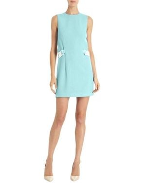 Christopher Kane Double Safety Belt Wool Green Mint Dress