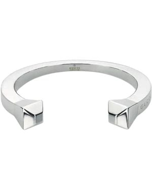 Gucci Chiodo Sterling Silver Cuff Bracelet 18cm - Multicolor