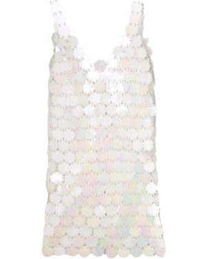 Rabanne Pearl Blossom Element Top - White