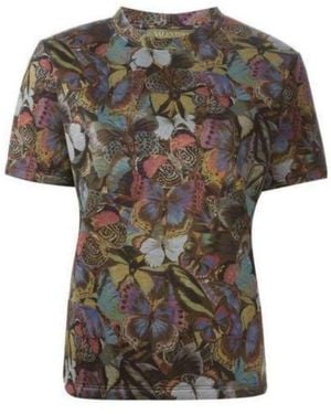 Valentino Butterfly Print Cotton T-shirt - Multicolour