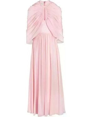 Giambattista Valli Cape-style Silk Gown - Pink