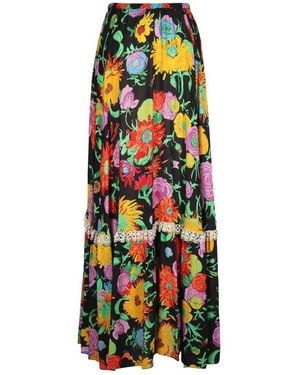 Gucci Ken Scott- Print Viscose Skirt - Multicolour