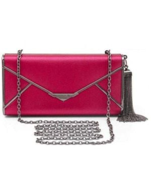 BCBGMAXAZRIA Slone Tassel-detail Clutch - Red