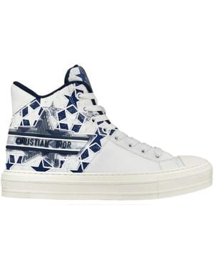 Dior Walk N Star High Top Sneakers - Blue