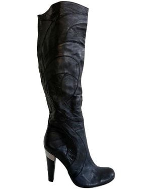 ALDO Knee High All Leather Boots - Black