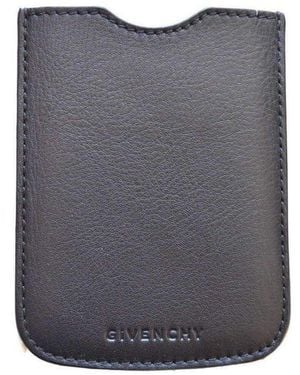Givenchy Black Leather Phone Or Credit Card Case