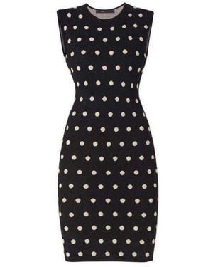 BCBGMAXAZRIA Jose Jacquard Cotton Blend Dress - Black