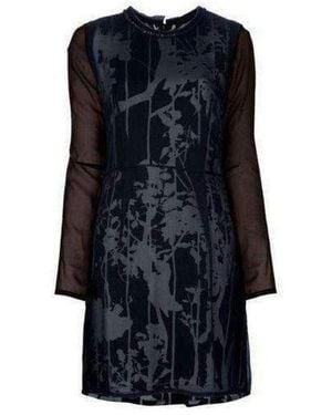 3.1 Phillip Lim Silk Foral Black Dress