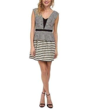 BCBGMAXAZRIA Piper Woven Cocktail Dress - Gray
