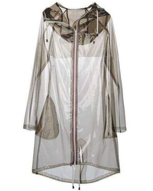 Wanda Nylon Wanda Oversized Trench Coat - Gray