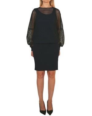Chloé Sweatshirt Cashmere Blend Dress - Blue