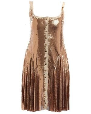 Rabanne Gold Chainmail Dress - Brown