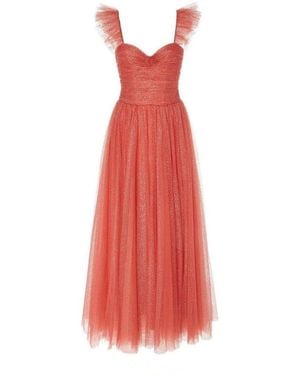 Monique Lhuillier Glitter Tulle Cocktail Dress - Multicolour
