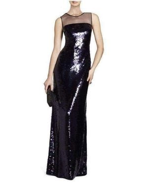 BCBGMAXAZRIA Evangeline Paillette Gown - Blue