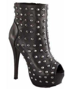 Rock & Republic Black Gabriel Studded Platform Booties