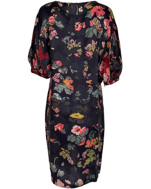 Dries Van Noten Floral Print Dress - Black