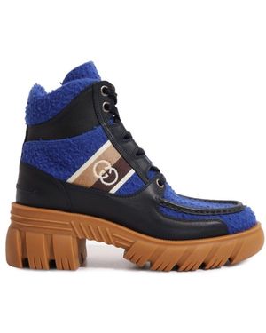 Gucci X North Face Romance Ankle High Casual Boots - Blue