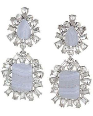 BCBGMAXAZRIA Scattered-stone Drop Earrings - Metallic