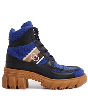 Gucci X North Face Romance Ankle High Casual Boots - Blue