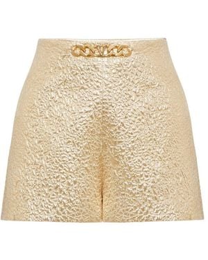 Valentino Vlogo Chain Tailored Shorts - Natural