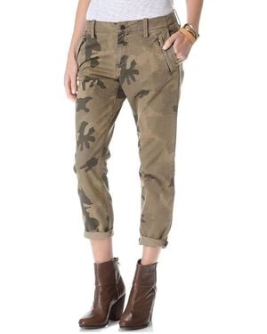 Joe's Jeans Camo Straight Leg Ankle Trousers - Natural