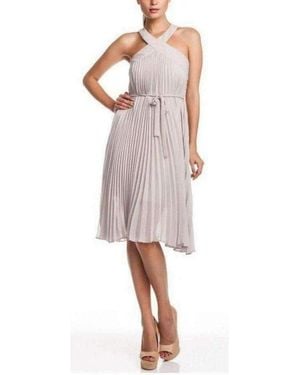 BCBGMAXAZRIA Eloise Pleated Cocktail Dress - Natural