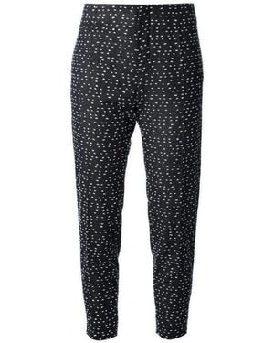 Chloé Wool Blend Pattern Pants - Blue