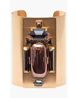 Helene Zubeldia Gold Maxi Beetle Cuff Bracelet - Metallic