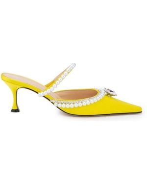 Mach & Mach Yellow Diamond & Pearl 65 Heels