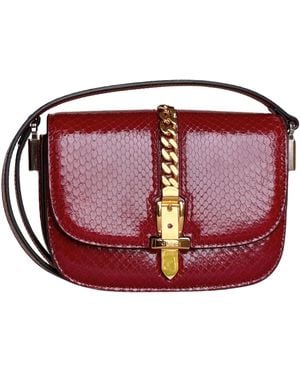 ショルダーバッグ・ポシェット Sylvie 1969 Python Mini Shoulder Bag Gucci Sylvie 1969 Python Mini Shoulder Bag - Runway Catalog