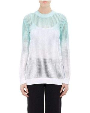 KENZO Ombre Open Knit Jumper - White