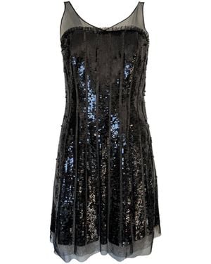 BCBGMAXAZRIA Black Sequence Mini Dress