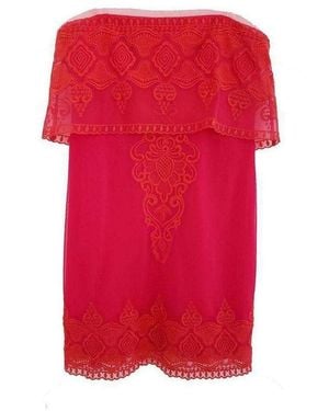 BCBGMAXAZRIA Mayela Ruby Red Strapless Dress
