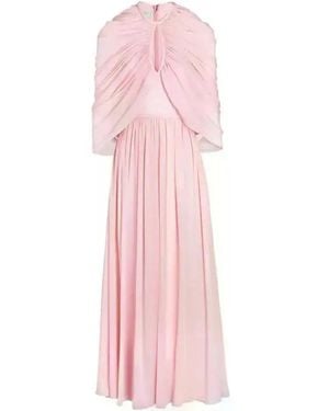 Giambattista Valli Cape-style Silk Gown - Pink