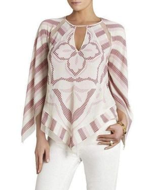 BCBGMAXAZRIA Elyza Print Block Top - Multicolour